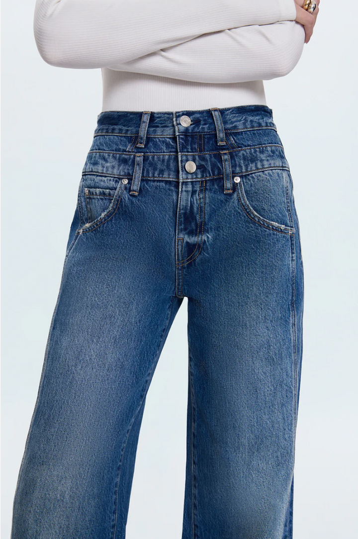The Caleb Stacked Waist Jean- Echo