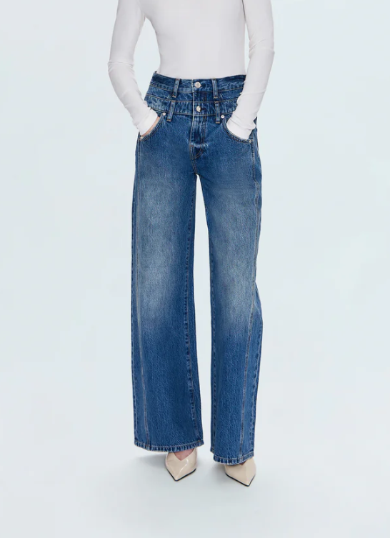 Pistola Caleb Stacked Waist Jean- Echo