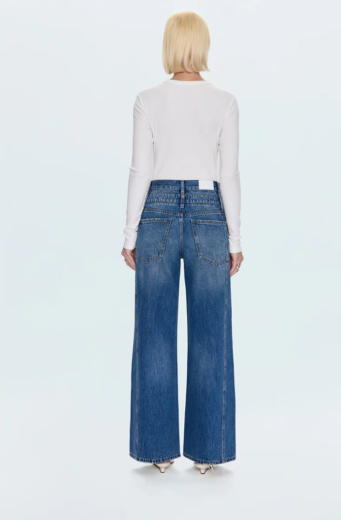 Pistola Caleb Stacked Waist Jean- Echo