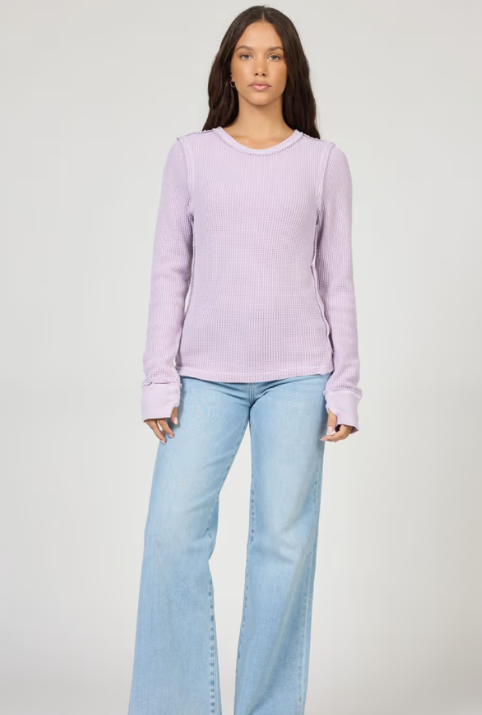 GOLDEN HOUR WAFFLE KNIT TOP