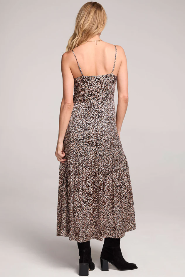 MARCELA LEOPARD MIDI DRESS