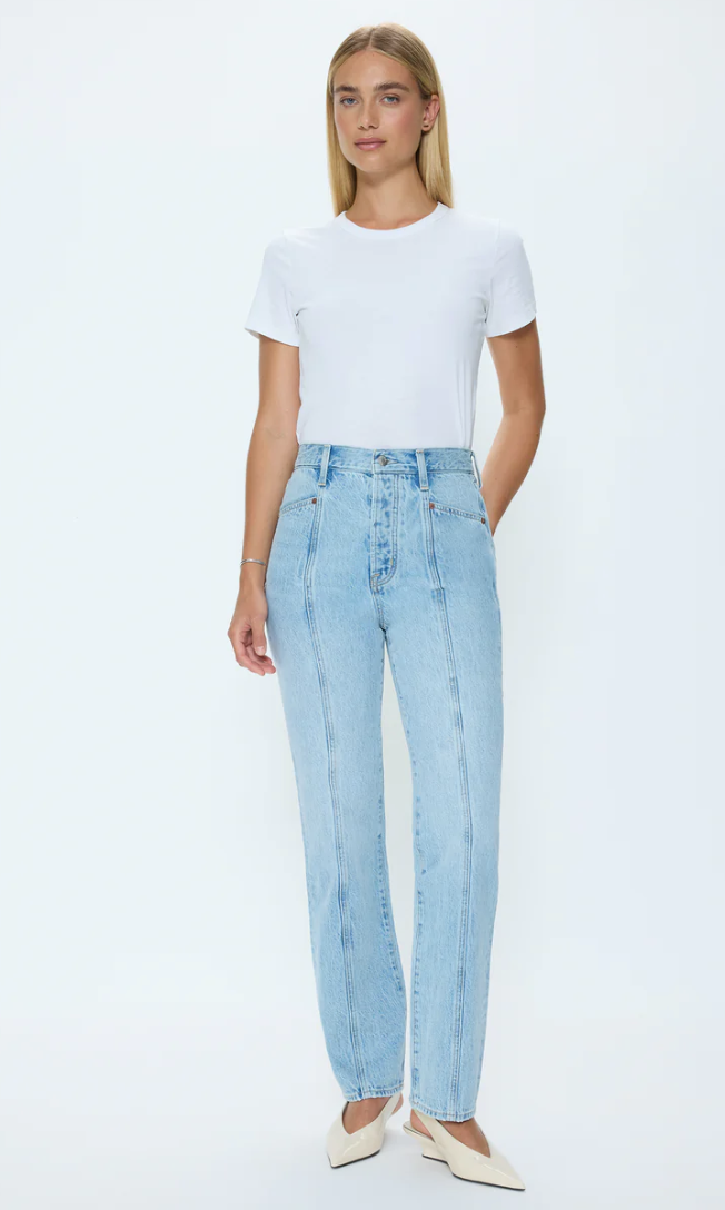 Pistola- Cassie Super High Rise Straight Jeans - Vibes