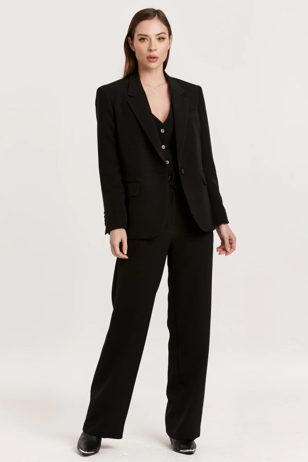 Azula Elastic Waist Trousers- Black