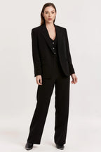 Azula Elastic Waist Trousers- Black