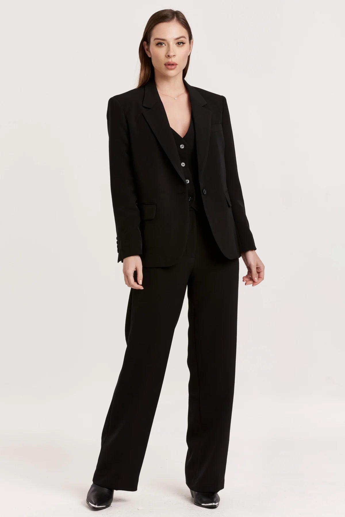 Azula Elastic Waist Trousers- Black
