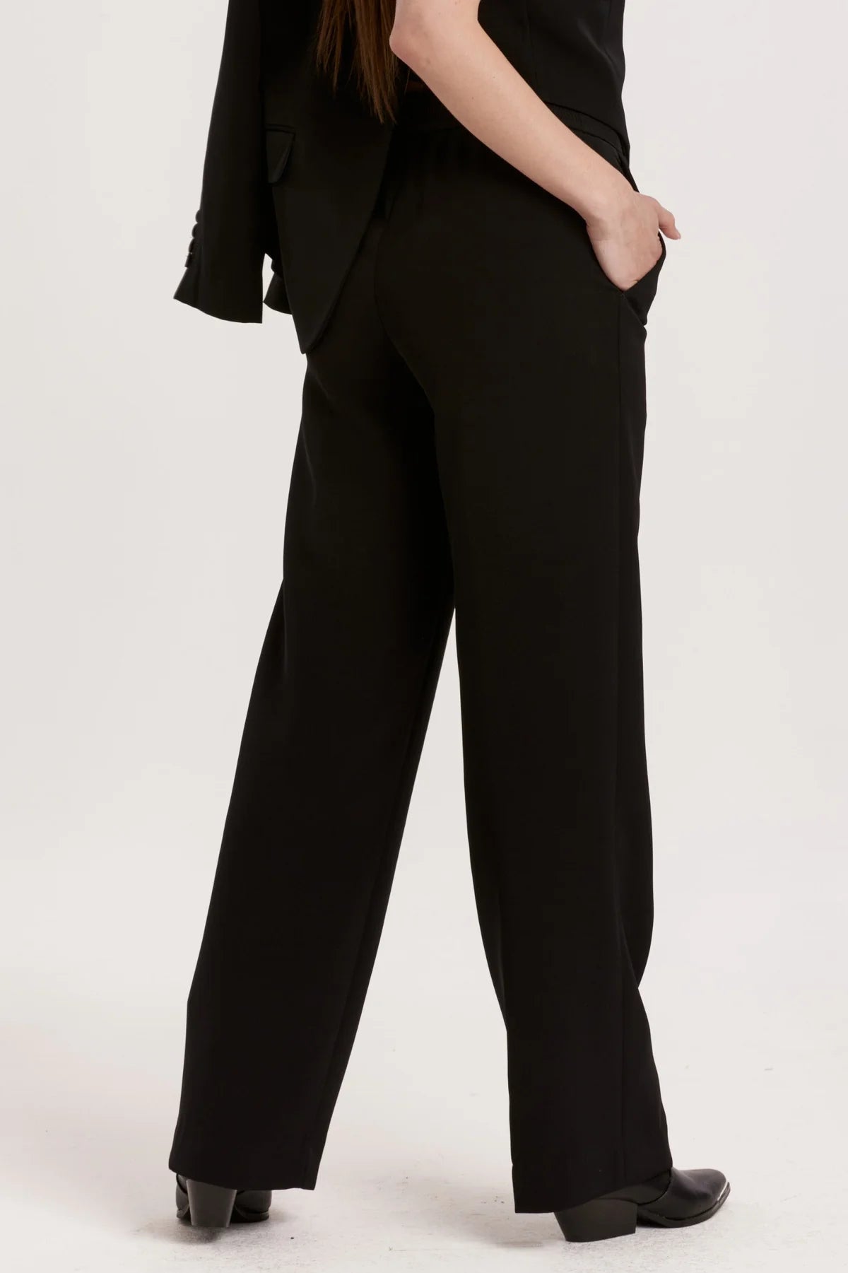 Azula Elastic Waist Trousers- Black