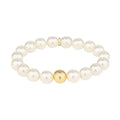 BudhaGirl- White Pearl Mala Beaded Bracelet