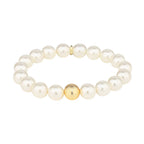BudhaGirl- White Pearl Mala Beaded Bracelet
