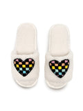 Slippers- White Retro White Slides