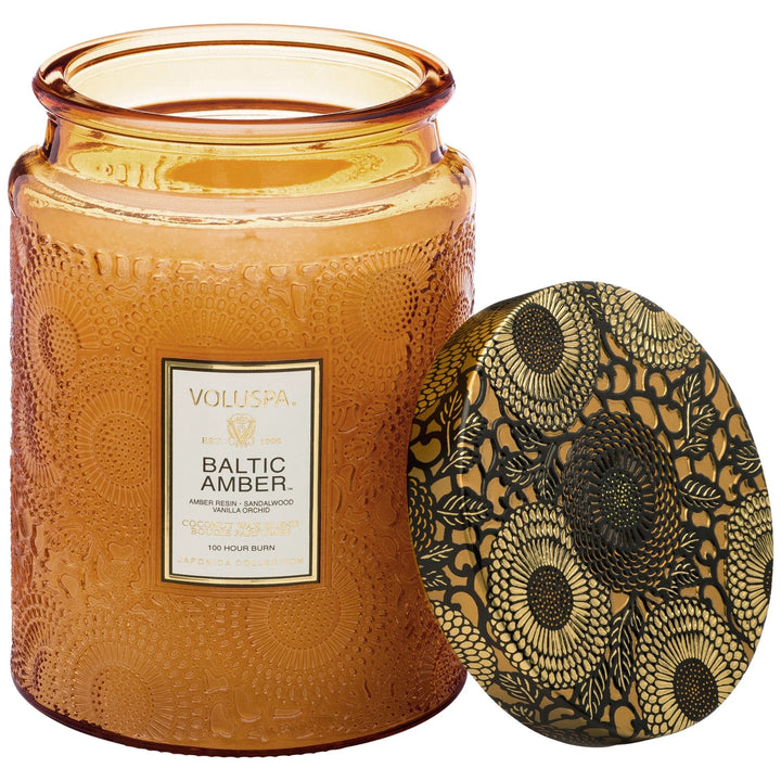 Voluspa- BALTIC AMBER JAR CANDLE