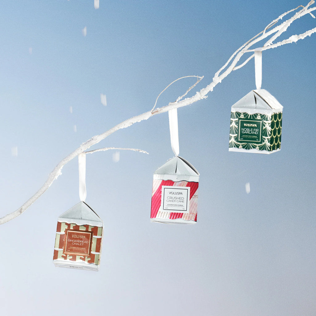 Voluspa Pedestal Candle - Gingerbread Chalet