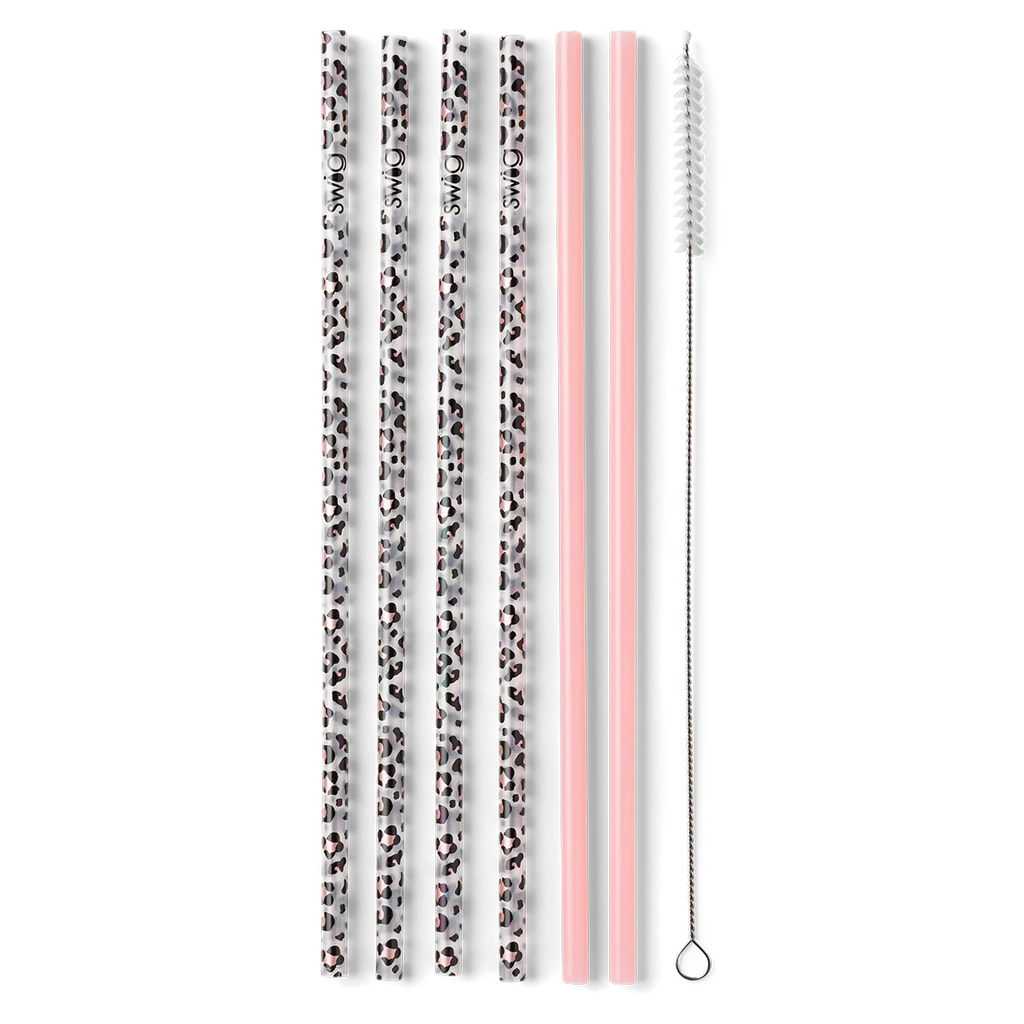 Swig: Luxy Leopard Reusable Straws