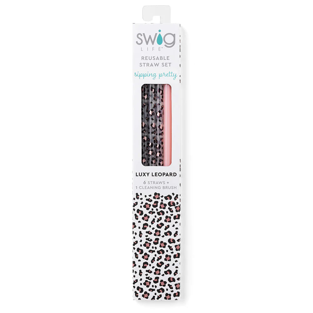 Swig: Luxy Leopard Reusable Straws