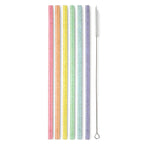 Swig: Rainbow Glitter Reusable Straw Set