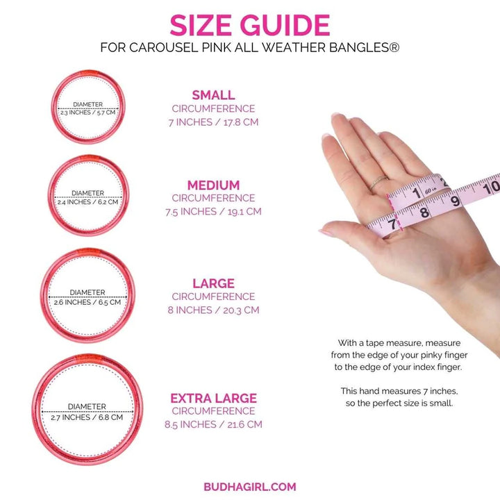 BudhaGirl- Carousel Pink - All Weather Bangles