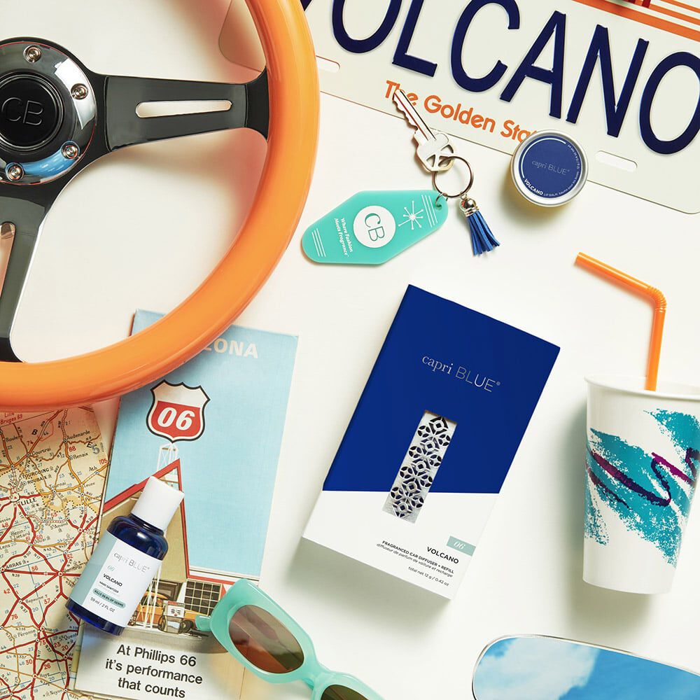 Capri Blue - Car Diffuser + Refill - Volcano