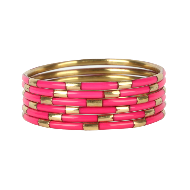 BudhGirl Veda Enamel Bangle Bracelets- Multiple Colors